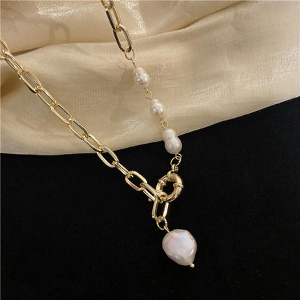 Freshwater Baroque Pearl Necklace Women Choker Elegant Jewelry for Mom/Wife Women's Necklace