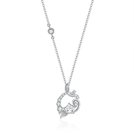 Heart Necklace for Women 925 Sterling Sliver Heart Jewelry Necklaces for Mother Girlfriend Wife