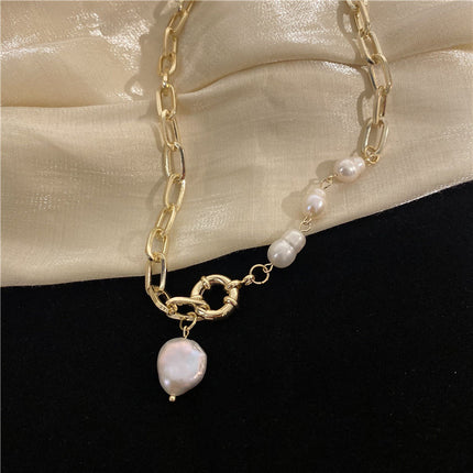 Freshwater Baroque Pearl Necklace Women Choker Elegant Jewelry for Mom/Wife Women's Necklace