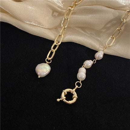 Freshwater Baroque Pearl Necklace Women Choker Elegant Jewelry for Mom/Wife Women's Necklace