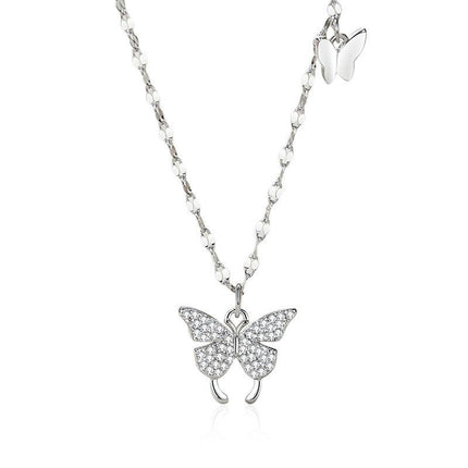 Sterling Silver Butterfly Pendant Necklace Butterfly for Butterfly Lovers Jewelry for Women