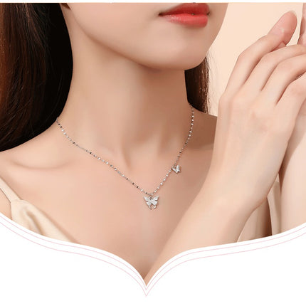 Sterling Silver Butterfly Pendant Necklace Butterfly for Butterfly Lovers Jewelry for Women