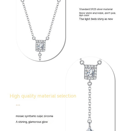 Dainty Long Necklaces for Women Simple Y-Shaped Gold/Silver Chain Pendant Necklaces