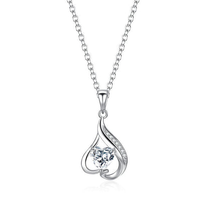 Sterling Silver Necklace Love Necklace 925 Sterling Silver Clavicle Chain For Women