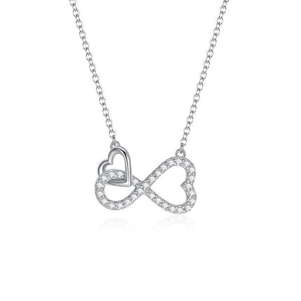 Sterling Silver Necklace Love Necklace 925 Sterling Silver Clavicle Chain For Women