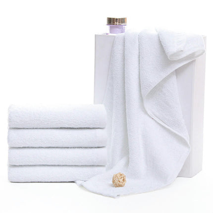 4 Pack White Towels - Soft Cotton Highly Absorbent Hotel spa Bathroom Towel Collection