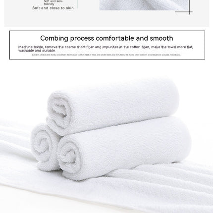 4 Pack White Towels - Soft Cotton Highly Absorbent Hotel spa Bathroom Towel Collection