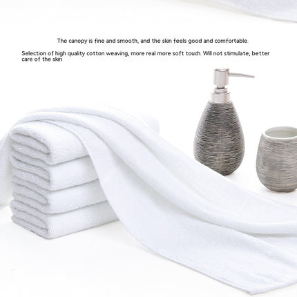 4 Pack White Towels - Soft Cotton Highly Absorbent Hotel spa Bathroom Towel Collection