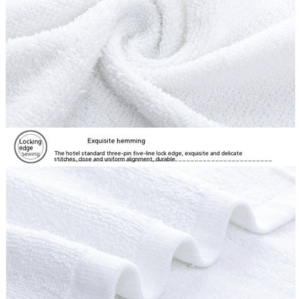 4 Pack White Towels - Soft Cotton Highly Absorbent Hotel spa Bathroom Towel Collection