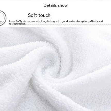 4 Pack White Towels - Soft Cotton Highly Absorbent Hotel spa Bathroom Towel Collection