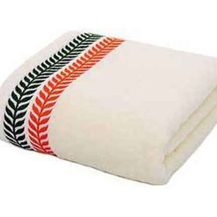 1 Pack Cotton Bath Towel Embroidered Cotton Jacquard Design, Soft and Highly Absorbent