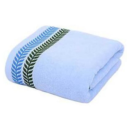 1 Pack Cotton Bath Towel Embroidered Cotton Jacquard Design, Soft and Highly Absorbent