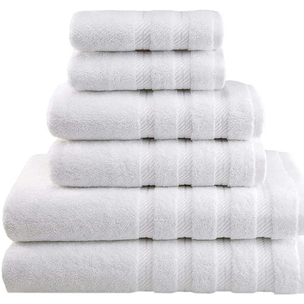 Soft 6 Piece Towel Set, 2 Bath Towels 2 Hand Towels 2 Washcloths, Cotton Towels Set for Bathroom