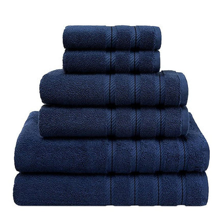 Soft 6 Piece Towel Set, 2 Bath Towels 2 Hand Towels 2 Washcloths, Cotton Towels Set for Bathroom