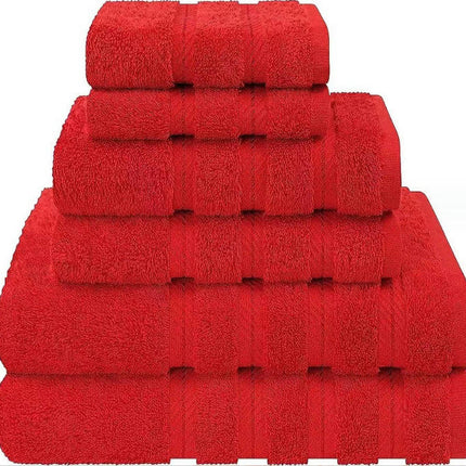 Soft 6 Piece Towel Set, 2 Bath Towels 2 Hand Towels 2 Washcloths, Cotton Towels Set for Bathroom