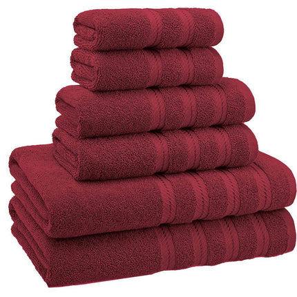 Soft 6 Piece Towel Set, 2 Bath Towels 2 Hand Towels 2 Washcloths, Cotton Towels Set for Bathroom