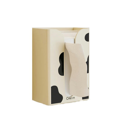 Tissue Box Stand, Wall Mounted Tissue Dispenser Holders Napkin Organizer Wall Tissue Box for Toilet