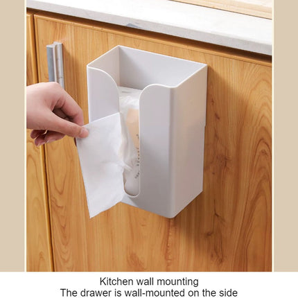 Tissue Box Stand, Wall Mounted Tissue Dispenser Holders Napkin Organizer Wall Tissue Box for Toilet