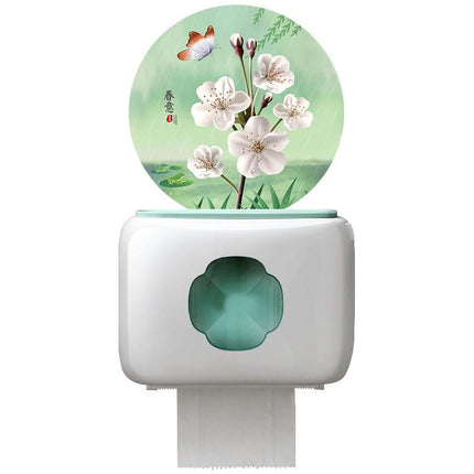 Bathroom Tissue Box Wall-Mounted Toilet Paper Box Roll Paper Toilet Paper Storage Rack