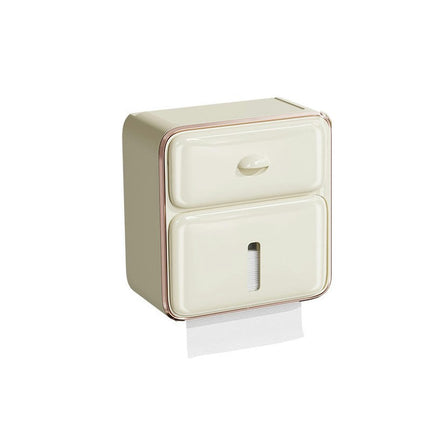 Toilet Paper Storage Box with Drawer,Wall Mounted Toilet Paper Holder Bathroom Roll Paper Stand