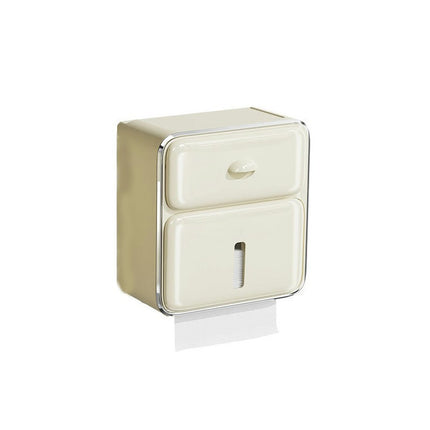 Toilet Paper Storage Box with Drawer,Wall Mounted Toilet Paper Holder Bathroom Roll Paper Stand