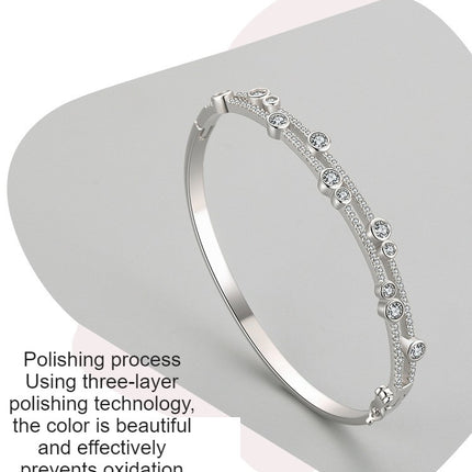 925 Sterling Silver Dainty Bracelets for Women Layered Bracelet Beads Oval Chain Bracelet for Women