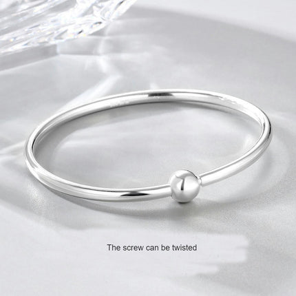 Charm Bracelet Fit Charms 925 Sterling Silver Chain Bracelet for Women Girls Simple Bracelet