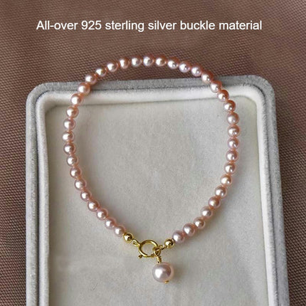 Natural Pearl Bracelets for Women 925 Sterling Silver Bracelets for Women Silver Pearl Jewelry