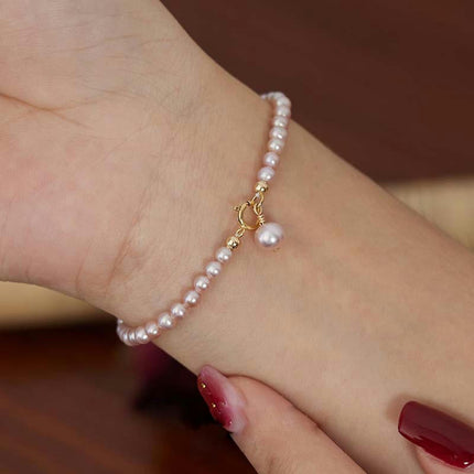 Natural Pearl Bracelets for Women 925 Sterling Silver Bracelets for Women Silver Pearl Jewelry