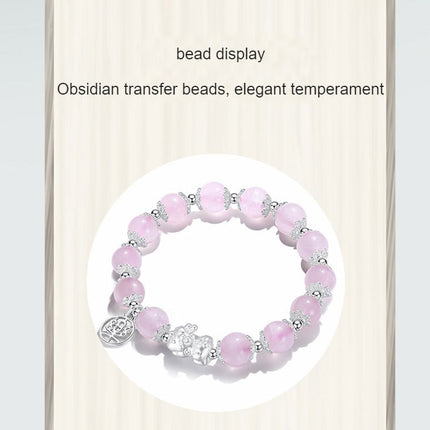 Natural Stretch Gemstone Bracelet Healing Stone Beaded Bracelets for Women Men Girls Gifts