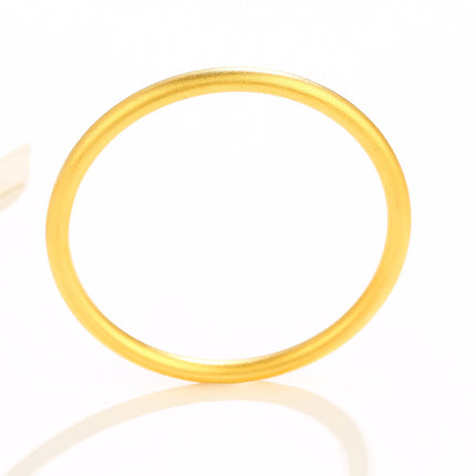 Gold Plated Bangles for Women Gold Bangle Glossy Stackable Round Bangle Bracelet