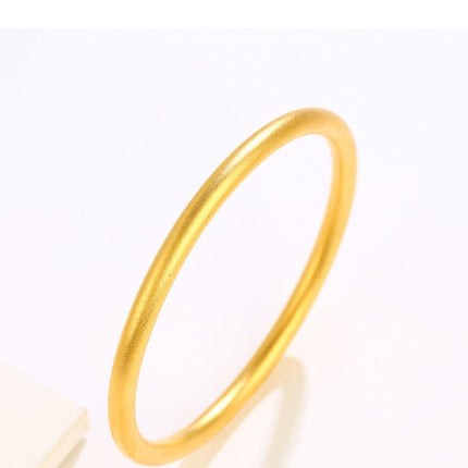 Gold Plated Bangles for Women Gold Bangle Glossy Stackable Round Bangle Bracelet