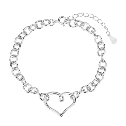 925 Sterling Silver Infinity Heart Bracelet for Women Adjustable Charm Bracelet Love Bracelet