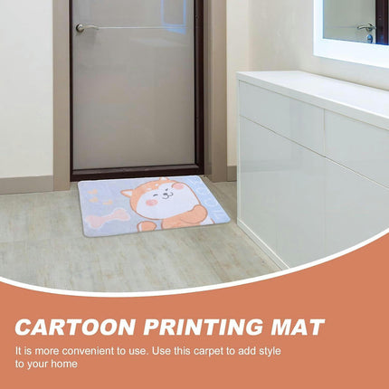 Cartoon Bathroom Rug Animal Doormat - Non-Slip Kitchen Bath Mat Runner - Machine Washable Polyester