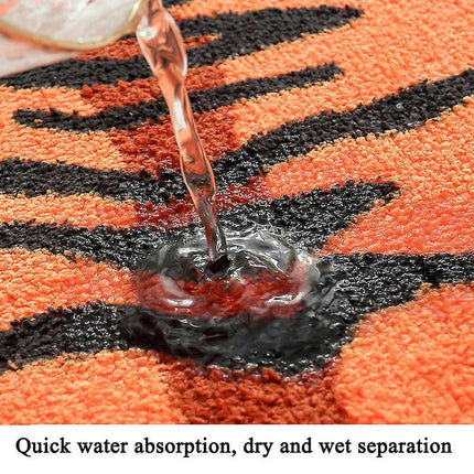 Bath Mats Fluffy Soft Plush Bathroom Carpet Quick Dry Absorbent Home Anti-slip Mat