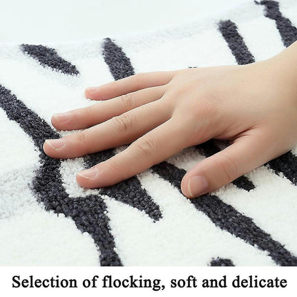 Bath Mats Fluffy Soft Plush Bathroom Carpet Quick Dry Absorbent Home Anti-slip Mat