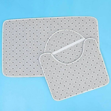 Bath mats rugs 3pcs/set bath mats non-slip pedestal rug toilet lid cover home bathroom decor