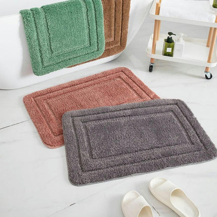 Extra Thick Bath Rugs For Bathroom - Anti-slip Bath Mats Soft Plush Mat Living Room Bedroom Mat Floor Water Absorben (dark Coffee)