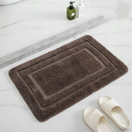 Extra Thick Bath Rugs For Bathroom - Anti-slip Bath Mats Soft Plush Mat Living Room Bedroom Mat Floor Water Absorben (dark Coffee)