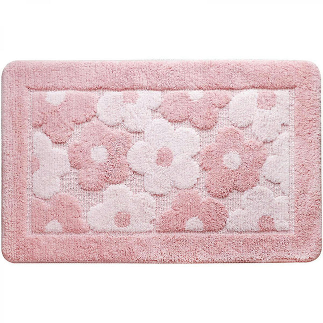 Bath Rugs For Bathroom Extra Thick- Anti-slip Bath Mats Soft Plush Yarn Shaggy  Mat Living Room Bedroom Mat (16x24 Inches)