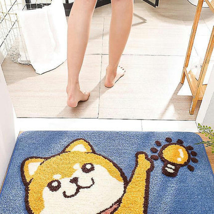 Bath Mat Home Bathroom Non-slip Mat Cute Bear Absorbent Pad 45*65cm