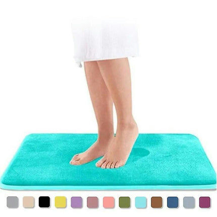 Non Slip Bath Mat Absorbent Memory Foam Toilet Pedestal Bathroom Shower Mat