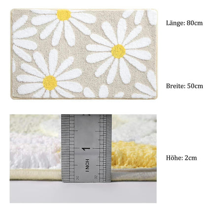 Beige Bathroom Mat 40 X 60cm, Non-slip Bath Mat Soft Microfiber Bath Mat, Super Absorbent Floor Mat For Living Room Shower