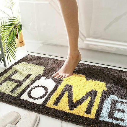 Bath Mat Love Home Bathroom Floor Mat  Super Absorbent Home Bath Mat Carpet 45*65cm