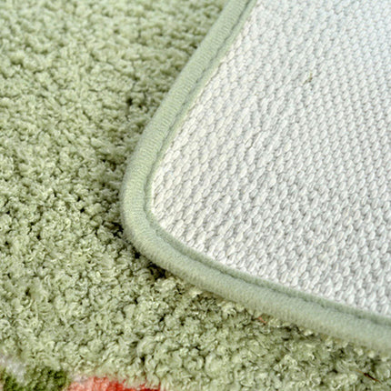 Bathroom carpet - Indoor plush Flocked Mat Bedroom Living Room Kitchen Door Mat Bathroom Anti-slip Mat