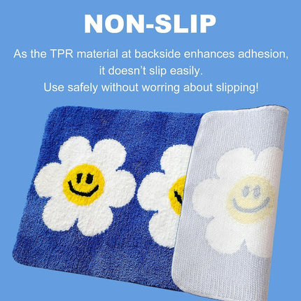 Bathroom Carpet Cute Bathroom Running Mat Super Long Anti slip Long Hair Bath Mat, Super Soft Water Absorbing Bath Mat