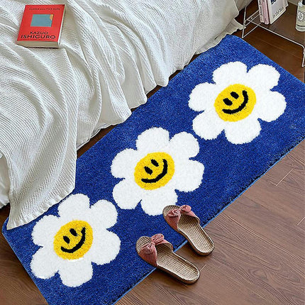 Bathroom Carpet Cute Bathroom Running Mat Super Long Anti slip Long Hair Bath Mat, Super Soft Water Absorbing Bath Mat