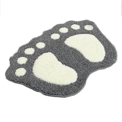 Light Gray Non-Slip Bath Mat Absorbent Quick Drying Bathroom Mat Washable Bathroom Mat for Home