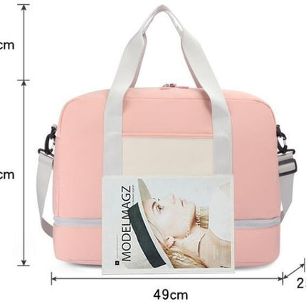 Travel Duffle Bag, Sports Gym Tote Bag for Women, Carry on Luggage Bag for Airplanes, Lightweight Weekender Overnight Shoulder Bag