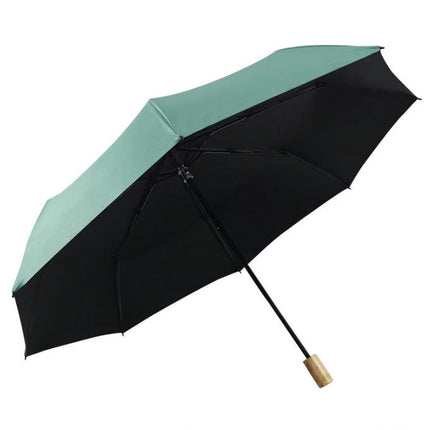 Travel Sun & Rain Umbrella, Small UV Compact Folding Umbrella 8 Ribs Lightweight Umbrella